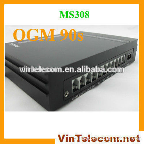 VinTelecom phone PBX system MS308 PABX system with OGM 20s/60s/90s -NEW